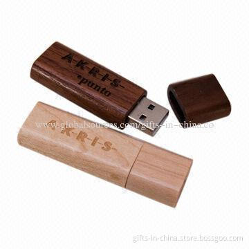Wood USB Pen Drives with Up to 32GB Capacity, OEM and ODM Orders Welcomed and PayPal Accepted